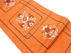 本場筑前博多草花模様織出し名古屋帯